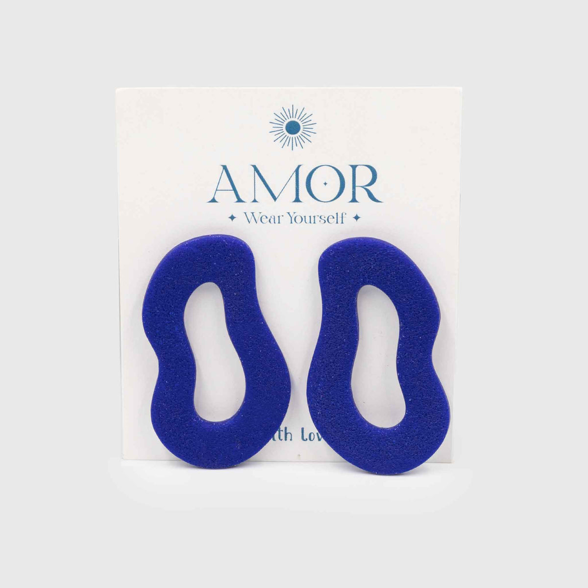 BLUE DRUNK CIRCLES earrings