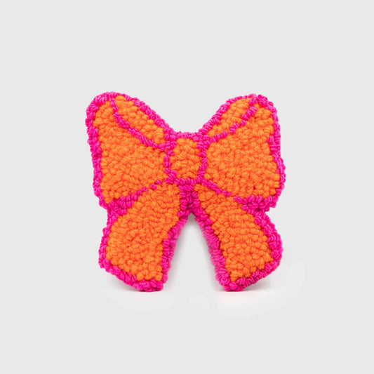 ORANGE BOW hairclip